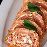 recette Roulé à la tomate, saumon & fromage frais