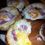 gruyère : recette Brioche à la coque au jambon et gruyére