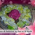 recette Mousse  de betterave-radis noir  au thon et  St Môret