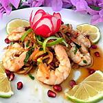 recette Salade de papaye aux camarons sauce pimentée