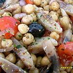 pois chiche en boite : recette salade de pois chiche et harengs façon choupette