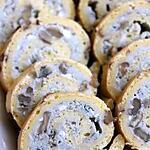 recette Roulé au roquefort & aux noix