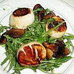 thé vert : recette Salade de pousses de roquette aux coquilles St Jacques