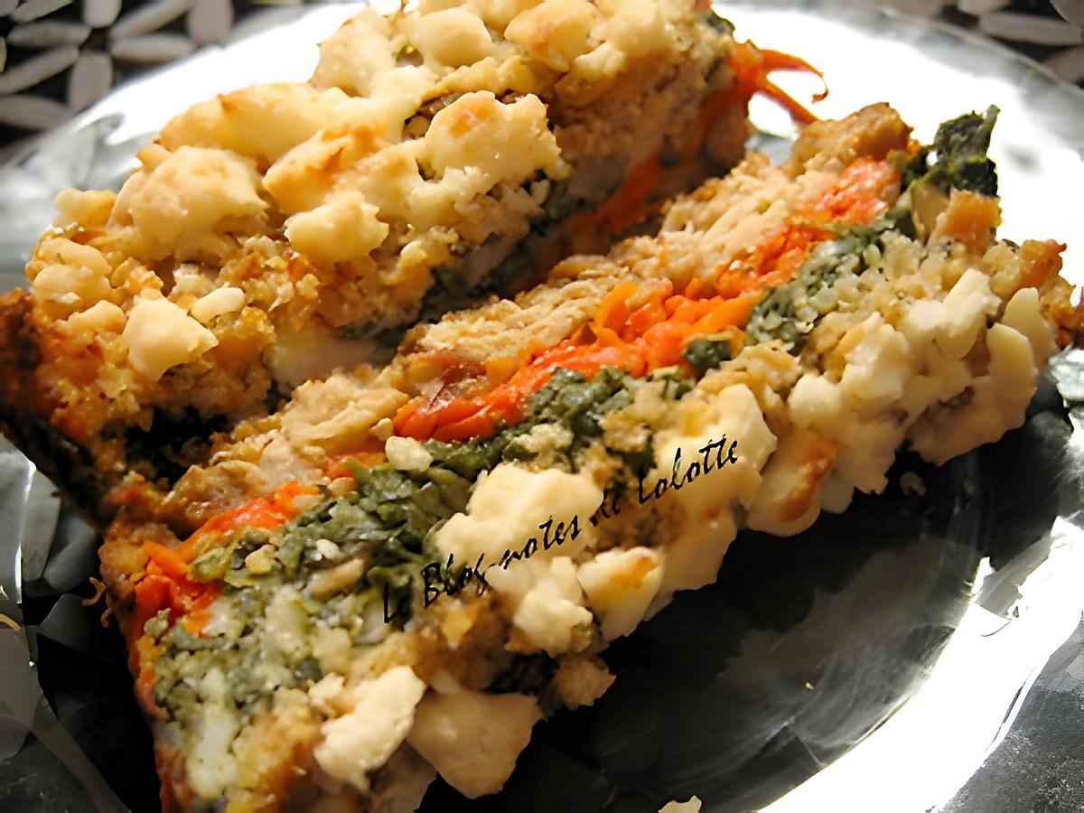 recette Pain de saumon et fta aux lgumes et aux flocons davoine