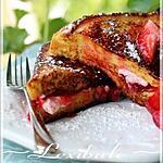 recette Pain doré farci aux fraises