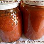 recette Conserves de sauce tomates aubergines-poivrons