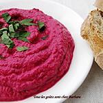 recette Purée de betteraves au tahini (mutabal shawandar)