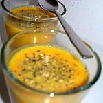 recette Velouté froid de carottes à l'orange et au curry