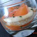 recette tiramisu salé à la truite fumé