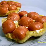 recette mini tatin salée saveur hot dog (réception)