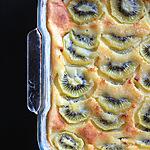 recette Clafoutis aux kiwis, lait de coco et rhum