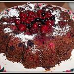 Levure : recette gâreau au chocolat et fruits rouges