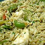 riz poêlé aux poulet