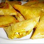 samosas : recette Samossas de poulet au curry
