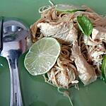 recette Poulet coco-curry et vermicelles de riz