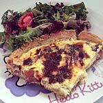 recette tarte fourme d'ambert/jambon cru