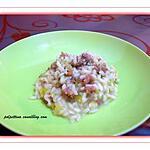 recette Risotto poireaux et saucisses