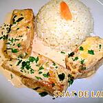 recette FILET DE PERCHE SAUCE CREVETTE