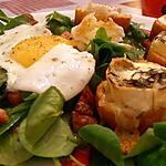 recette chaud-froid de mâche et roquette