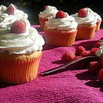 recette Cupcake framboise- et crème fouettée