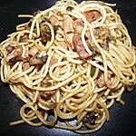 recette Spaghettis express aux courgettes et aux lardons