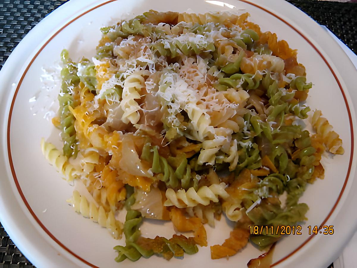 recette PATES AUX OIGNONS ET CHAPELURE