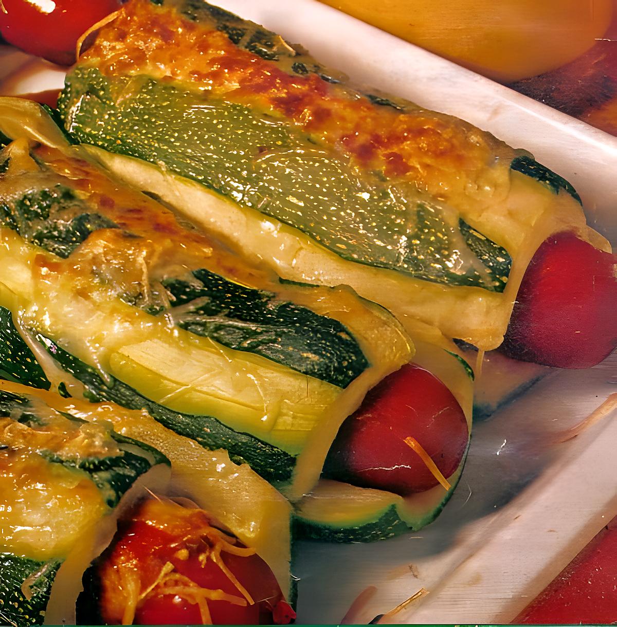 recette Hot dog de courgettes