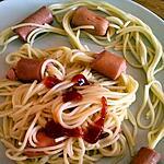 Collier de spaghetti aux saucisses