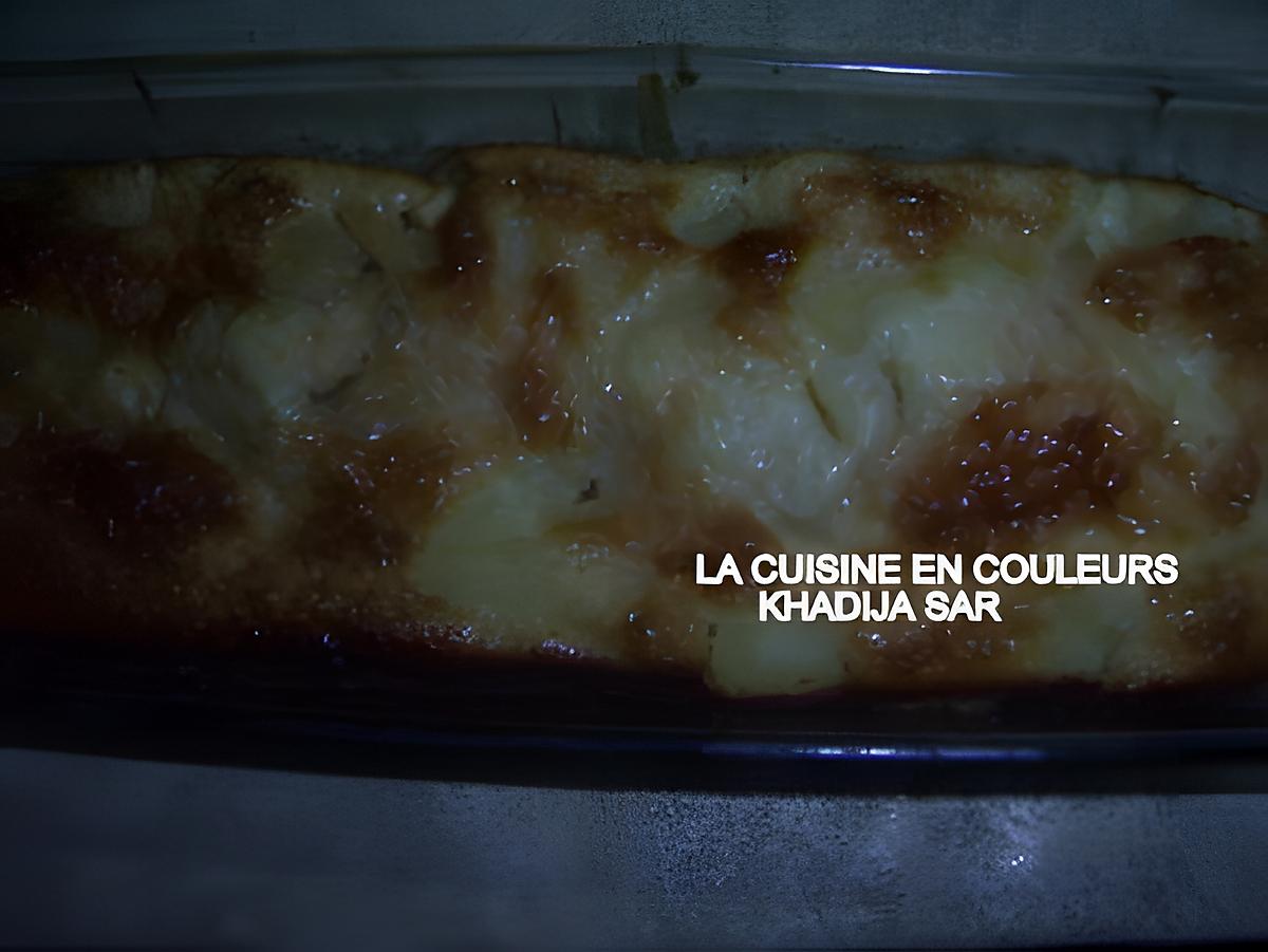 recette clafoutis aux pommes et à l'ananas
