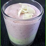 recette Verrines de mousses fraises-pistaches