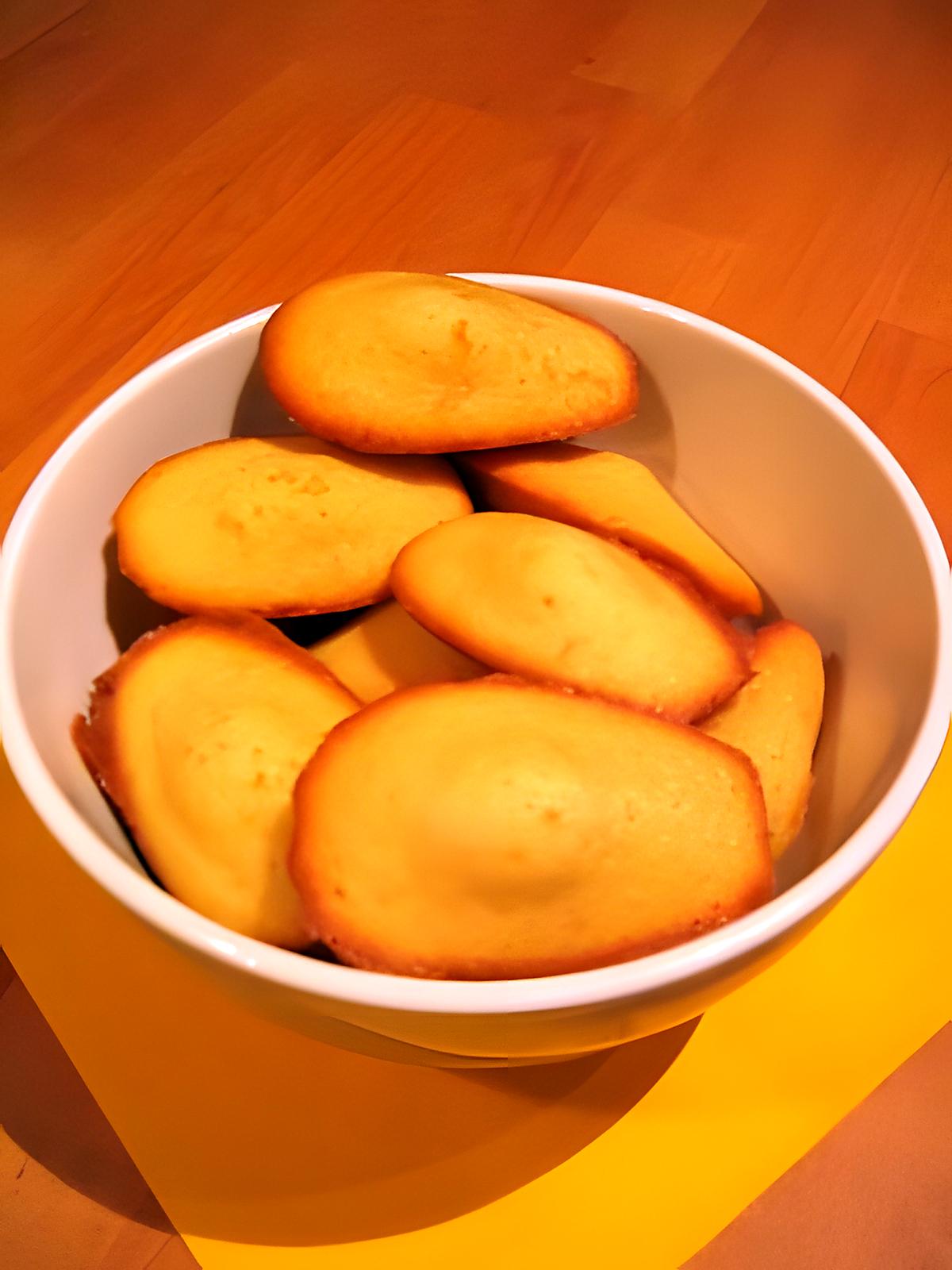 recette Madeleines à l'orange