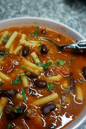 Recette de Soupe paysanne aux haricots rouges