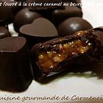 recette Chocolat  fourré à la crème caramel au beurre salé aux noix