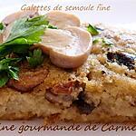 recette Galettes de semoule de blé