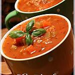 recette ~Soupe tomates et riz~