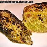 herbes : recette Choux farcis de boeuf aux herbes, chèvre, pleurotes et patate