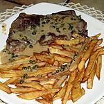 recette faux-filet sauce au poivre vert