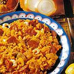 Riz Jambalaya aux bananes et crevettes
