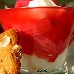 recette Rhubarb fool au yaourt et au miel