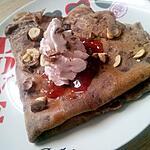 Crêpes au nutella et framboises