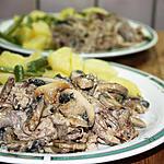 recette Porc rôti aux champignons