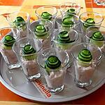 recette Verrine de jambon et concombre