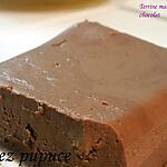 marrons : recette terrine marron /chocolat
