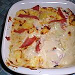 recette Pommes de terre sauce fondue 3 fromages et bacon