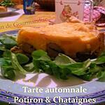 recette Tarte automnale potimarron & châtaignes