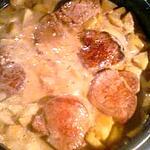 recette filet mignon de porc sucré/salé et ses pommes caramelisées