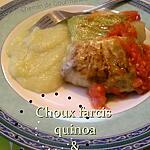 Choux farci au quinoa & champignons