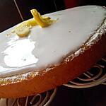 Moelleux au citron et son glaçage fondant au citron