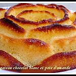 recette gateau chocolat blanc et pate d'amande