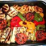 Plat de légumes grillés